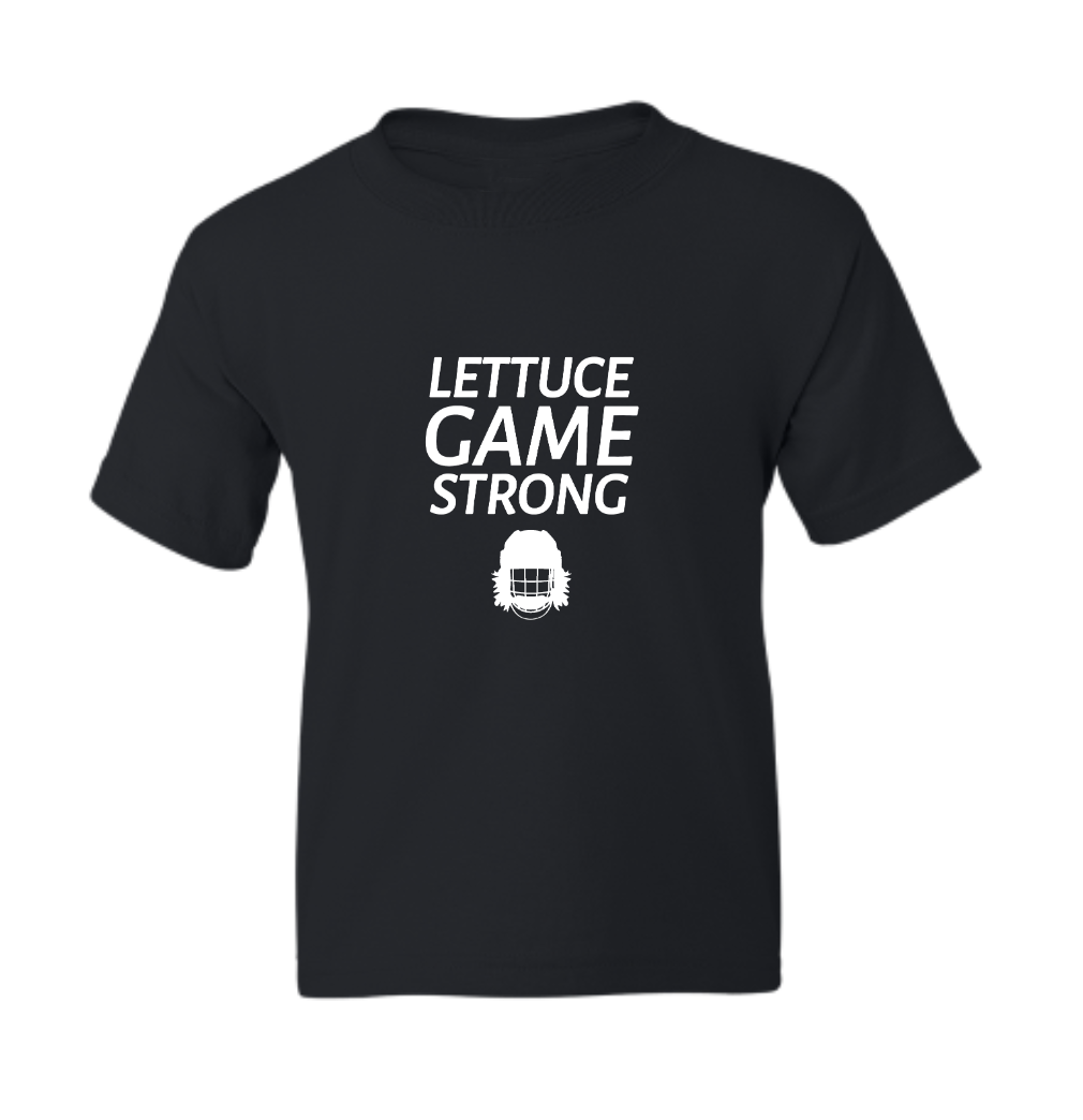 Lettuce Game Strong Black Youth T-shirt