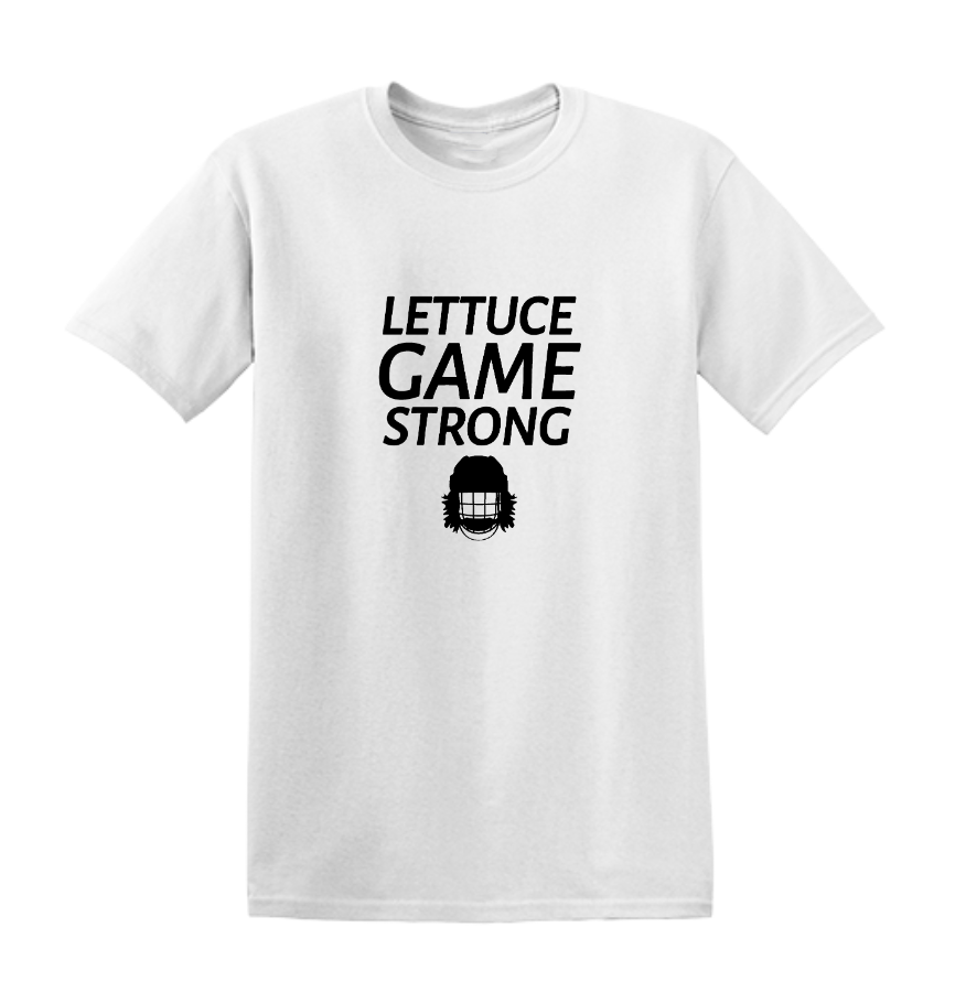 Lettuce Game Strong White Adult T-shirt